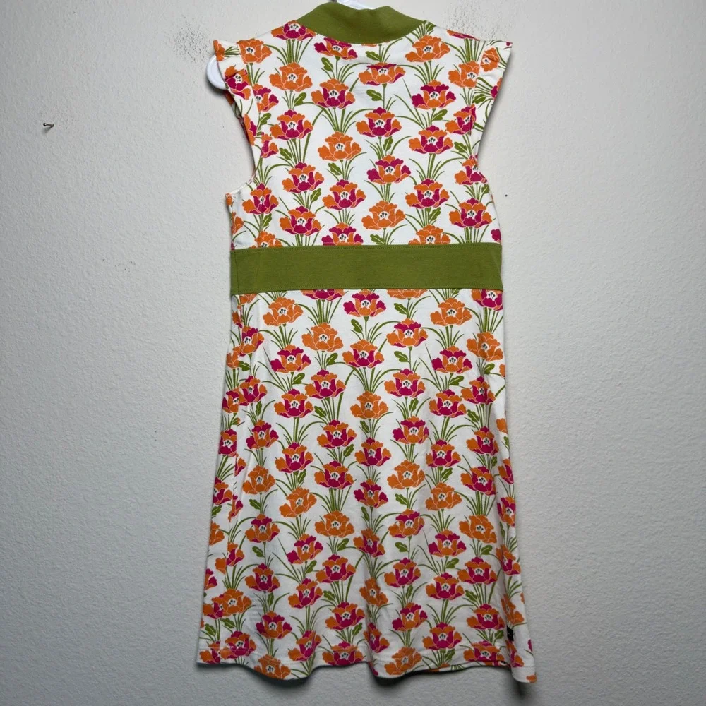 Tea‎ Collection Kids Girls Floral Print Sleeveless Wrap Dress Size 7 Floral y2k